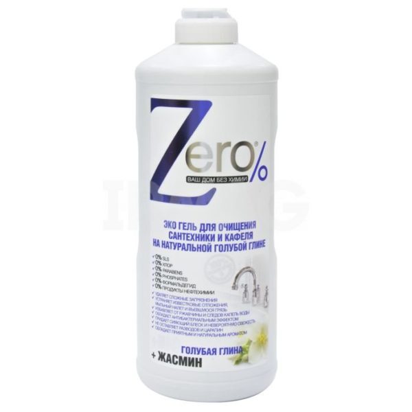 ZERO Eko-Żel do Czyszczenia Urządzeń Sanitarnych i Glazury naturalna błękitna glinka+ jaśmin