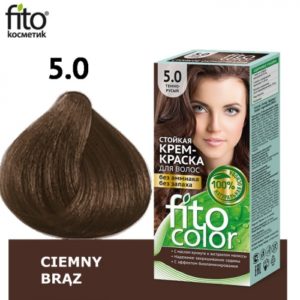 Farba do Włosów 5.0 "Ciemny Brąz" Fito Color 50 ml